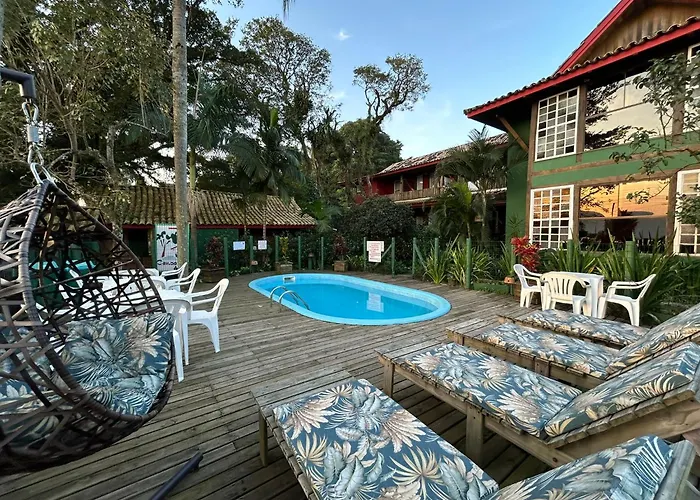 Pousada Canoa Azul Na Praia Da Ferrugem Garopaba